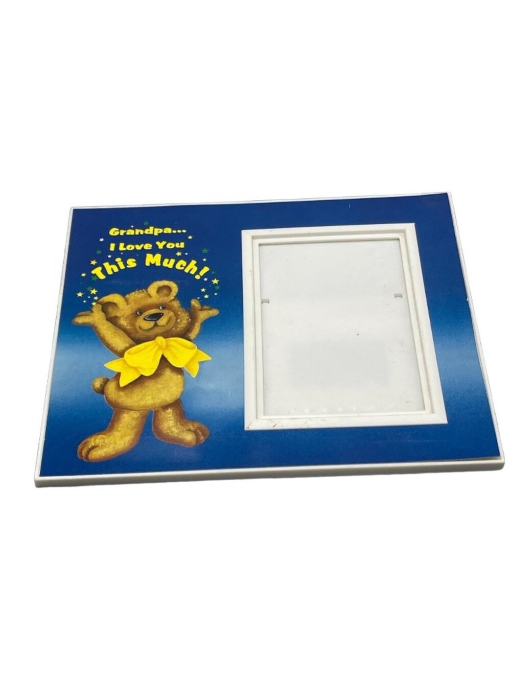 Ultraframe photo frame grandpa i love you this much bear plastic blue READ